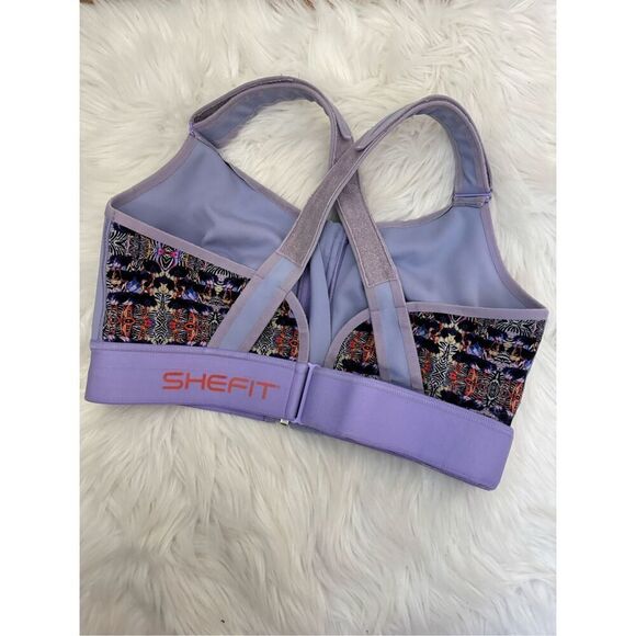 SHEFIT Flex Sports Bra Volition Purple Medium Impact Limited Edition 2 Lux - Picture 4 of 5